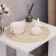 Serving napkin on the table "Duo", d = 30 cm, beige color