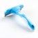 The cheat is large, the blade 10 cm wide, blue