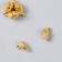 Magnetic metal lock "heart" gold 2 pcs 1.2x1.2 cm