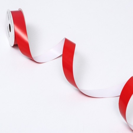 Ribbon for decor and gifts Kraft "Red" 2cm x 5 m-2