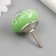 Pen for the casket ceramics, metal "Dancing" Green 4,1x4.1x6 cm