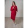 Women's bathrobe, shalka+kant, size 52, burgundy, waffle