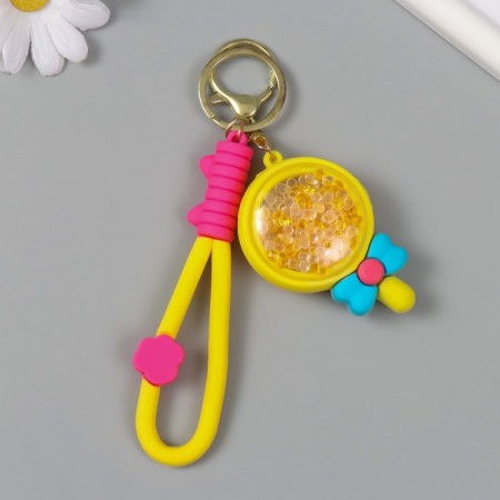 Trick rubber with a strap "Lollipop on a stick with a bow. Pyosik" 6.5x4.5x2 cm-3