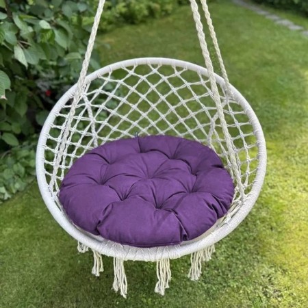 Billy swing pillow, diameter 60 cm, purple color