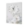 Carty clock is wall-mounted, interior "flowers", silent, 30 x 40 cm