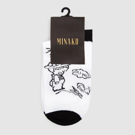 Men's socks minku "boy", white color, size 40-41 (27 cm)-2
