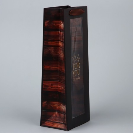 Gift package for a bottle, packaging, “For You”, 36 x 13 x 10 cm-3