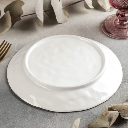 Ceramic dessert plate "Sea", d = 20 cm, blue color-2