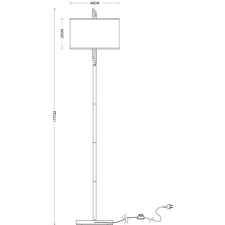 ARTE LAMP Julietta A5037PN-2CC, E27, 2x60 W, 40x18x177 cm, Chrome-4