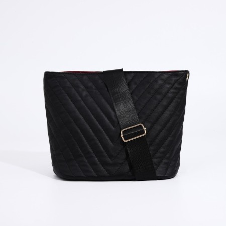 Bag Cross-Bodi with a zipper, black color-3