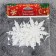 Christmas tree decoration "Snowflake - frosty shine" (set of 3 pcs) D -6 cm, white