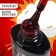 Gel nail polish "Red Boom", with sparkles, 3 phase, 8 ml, led/uv, color (79)