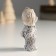Souvenir Polystone "Bear in a hat/cap, stands" gray mix 4x3x7 cm