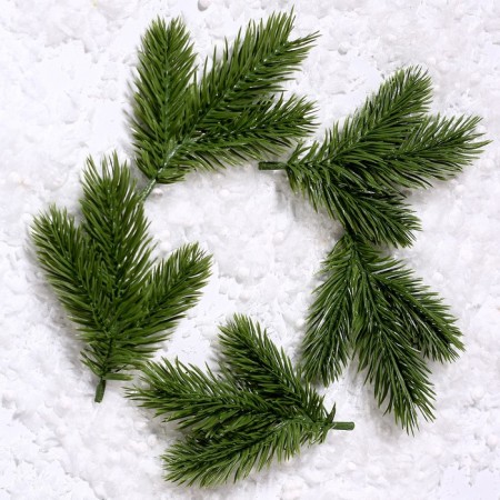 Decor "spruce spray", set of 5 pcs., Size 1 pc. - 12 × 9 cm