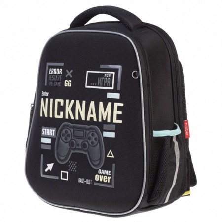 Frame backpack 38 x 29 x 18 cm, Hatber Ergonomic Plus, Start Game, Black NRK_85048-2