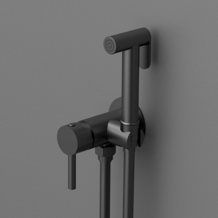 Vincea VHFW-101MB bideter, with hygienic shower, one-rod, brass, black-2