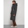 Coat insulated winter female, size 46, dark gray color