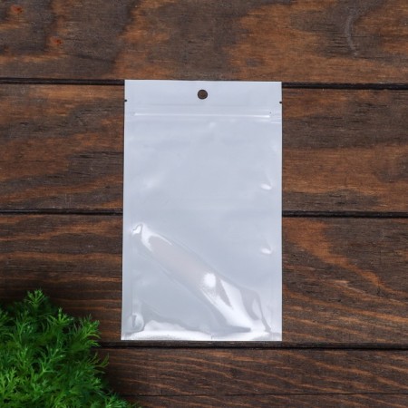 Pack Zip-Lock PP, White, with a continuous window, flat, euro-slopes 12 x 20 cm-1