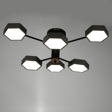 Chandelier 1318/6GR LED 144W 3000-6000K gray 71x65x25 cm Bayerlux-1
