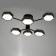 Chandelier 1318/6GR LED 144W 3000-6000K gray 71x65x25 cm Bayerlux