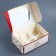 New Year. Box for 6 cupcakes with a window Gift New Year's packaging "Miracles", 25 x 17 x 10 cm.