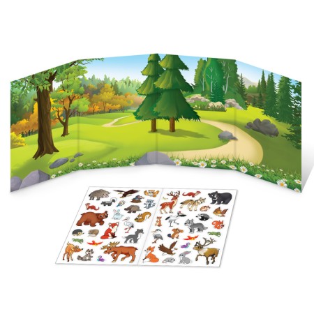Reusable stickers Set “Study Animals”, 2 pcs.-2