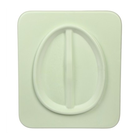 Seat toilet seat, 44 × 38.5 cm, polyurethane foam, with a lid, green-6