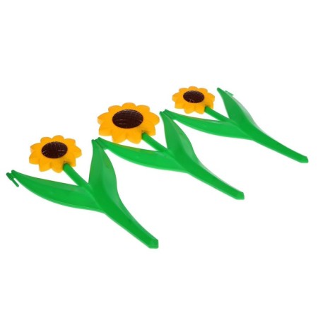 Decorative fence, 32.5 × 225 cm, 5 sections, plastic, yellow flower "Chamomile"-9