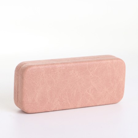 Case for glasses on the cracker, length 15 cm, pink color
