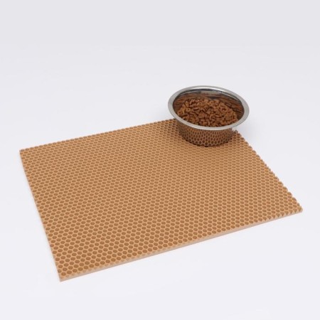 Animal rug EVA, cellular, 35 x 45 cm, beige-2