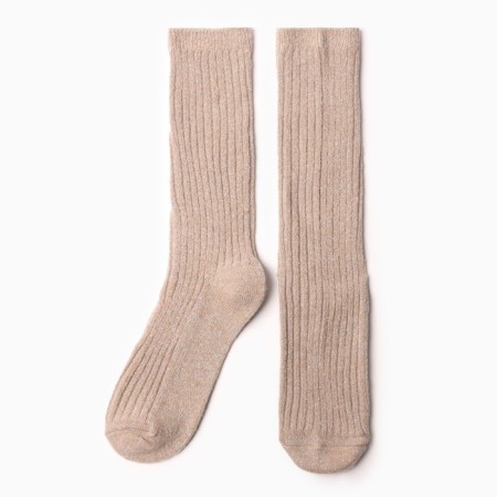 Women's socks "Hobby Line", beige color, size 36-40
