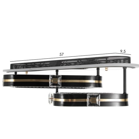 Cialogs with PDD "CRUZ" 2XLED 88W 3000-6000K RGB black gold 63x45x16cm-8