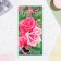 Money envelope "Happy Birthday!" Pink roses, 8.3x16.7 cm
