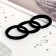 Hair elastic band "Trio" (set of 3 pcs) classic, 5.5 cm, black