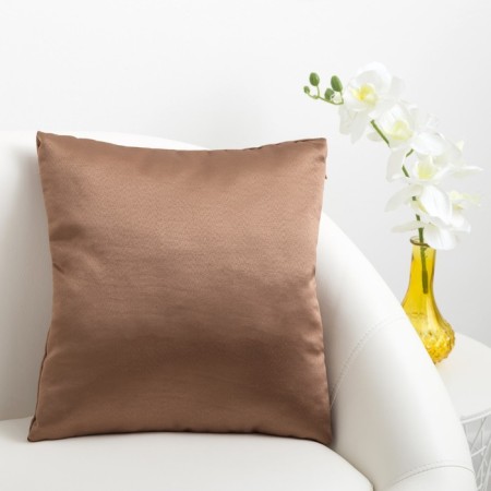 Decorative pillow "Etel" 40 × 40 cm Damascus Cappuccino Solid, 100% p/e