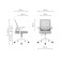 Computer chair Arrow fabric, white/black 62x62x96 cm