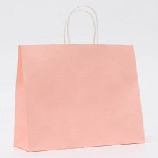 Craft pink package, round handle, 31.5 x 25 x 11.5 cm, 120 g