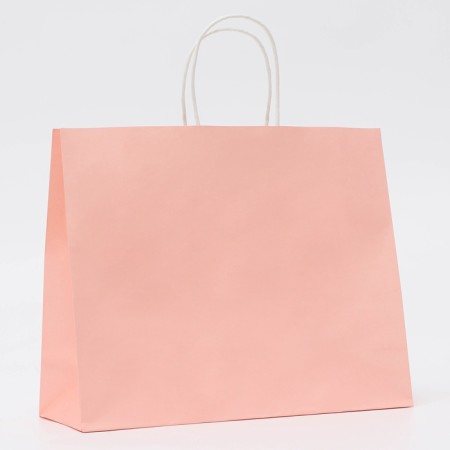 Craft pink package, round handle, 31.5 x 25 x 11.5 cm, 120 g