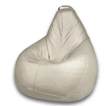 The pear-pear chair is positive, size l, diameter 80 cm, height 100 cm, artificial leather, ivory color