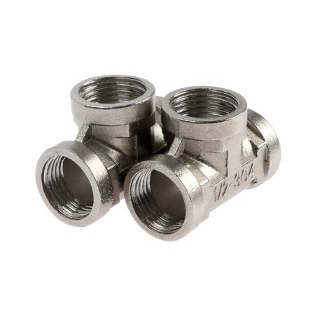 The tee of Zein, 1/2 ", internal thread, stainless steel, packing 2 pcs.