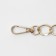A chain for a bag, with carbines, metal, 19 × 15 mm, 120 cm, gold color