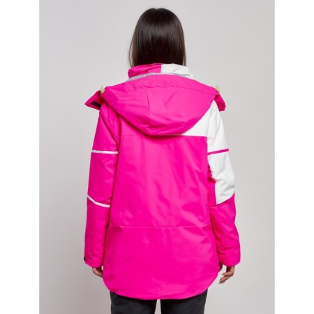 Ski jacket female, size 48, pink color-3