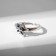Ring "Zvezda" Nadezhda, color black silver, dimensionless