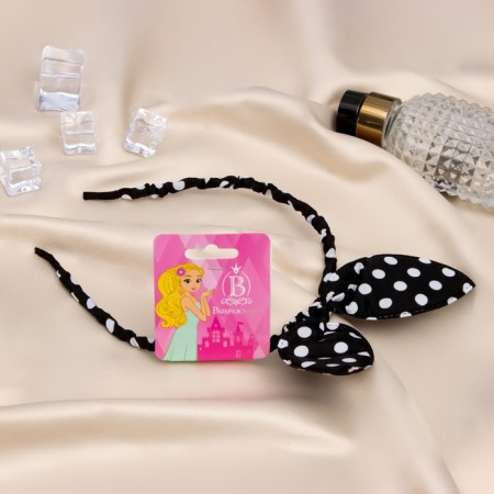 Hair cap "Funny ears" peas, black-1