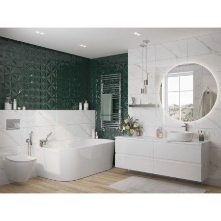 Cersanit Moduo bath mixer on board the bathtub, one -rod, chrome-2