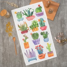 Ethel towel Cacti 40x73 cm, 100% cotton, sarzha 190 g/m2