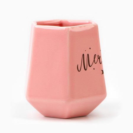 Ceramic mug “Dream”, 300 ml, pink color-1