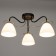 Aliseo chandelier 3x60W E27 Black-Zoloto 54x54x24 cm Bayerlux