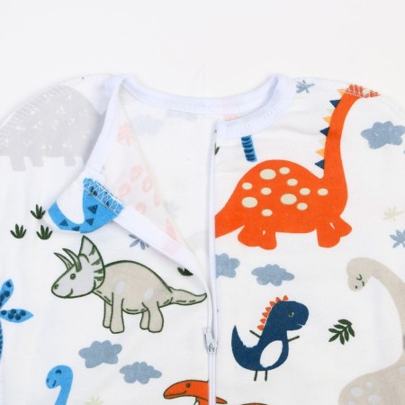 Dinosauric diaplane diaper, flannel 170 g/m, cotton 100%, height 62-2