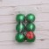 Set of balls plastic D-6 cm, 6 pcs "gloss" green